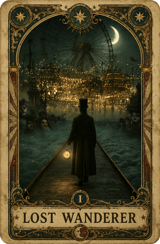 The Lost Wanderer — tarot card